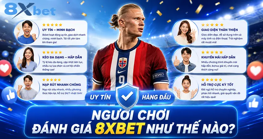 Người chơi đánh giá 8xbet như thế nào?